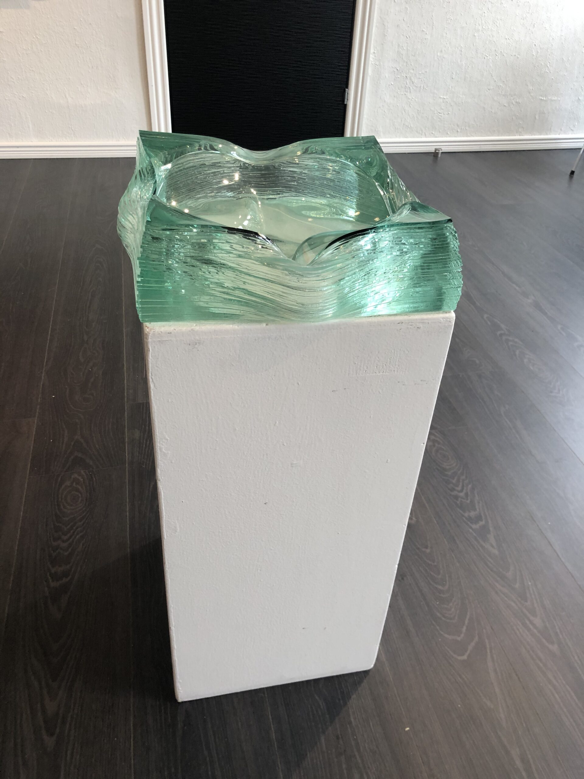 Glas skål/skulptur